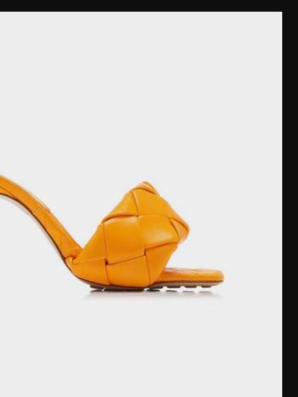 Bottega Veneta Lido Heels in Tangerine